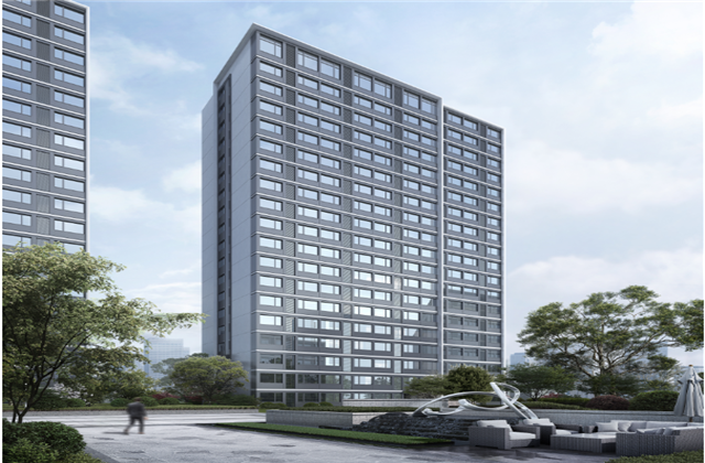 杭州市首座近零能耗住宅建筑临安利来w66宸锦学府主体结顶